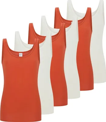 Produktbild von Schiesser 6er Pack Modal Essentials Unterhemd / Top Hals- und Armausschnitt mit feinem Einfass, Formstabiles, temperaturausgleichendes Material, In herrlich bequemer, elastischer Single-Jersey-Qualität