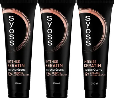 Produktbild von SYOSS Tiefenspülung Intense Keratin,3x 250ml