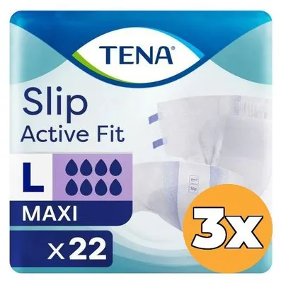 Productafbeelding van 3x Tena Slip Active Fit Maxi Large (22 stuks)