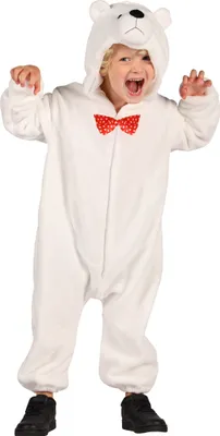 Produktbild von T4051/T4052/4053-128 beige Eisbär Kostüm Overall Baby Kinder Gr.128 Körpergröße ca.128 cm