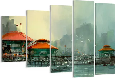 Produktbild von Bild auf Leinwand - Leinwandbild - Meer Ufer Möwe - 150x100cm - Wand Bild - Wanddeko - Wandbilder - Leinwanddruck - Bilder - Kunstdruck - Wanddekoration - Leinwand bilder - Wandkunst - EG150x100-3828