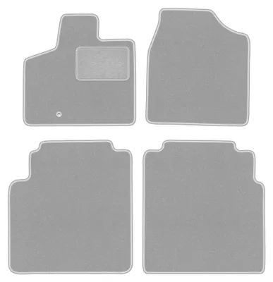 Image de Tapis de sol en moquette pour Volkswagen Routan 2008-2016 (monospace) – jeu 4 pièces, gris, sur mesure – Wielganizator OSLO