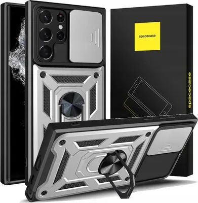 Immagine prodotto di Custodia SPACECASE Camring per Galaxy S22 Ultra Argento