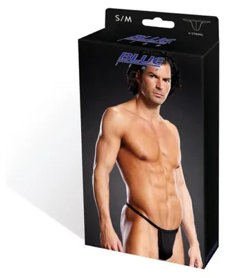 Zdjęcie produktu dla BLUE LINE Performance Microfiber V-String schwarz L/ XL