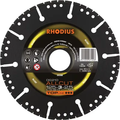 Produktbild von Rhodius 303388 DG 210 ALLCUT Diamond cutting disc Diameter 125 mm 1 pc(s)