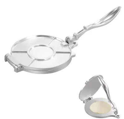 Omelettpresse 16 cm, Aluminium, handbetrieben, für Pfannkuchen