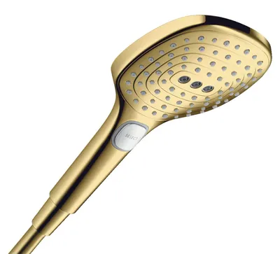 Produktbild von hansgrohe Raindance Select E Handbrause 120 3jet PowderRain EcoSmart+, Polished Gold Optic