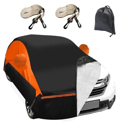 Image de Housse de protection pour Peugeot 208, modèles 2020-2024, 6 couches, respirante, imperméable, avec fermeture éclair