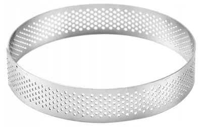 Produktbild von Kuchpol Perforierte Tarteform Edelstahl 10 cm