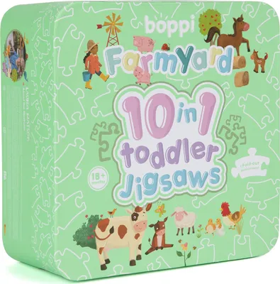 Produktbild von BOPPI 10 in 1 Progressives erstes Puzzle Bauernhof 30 Teile