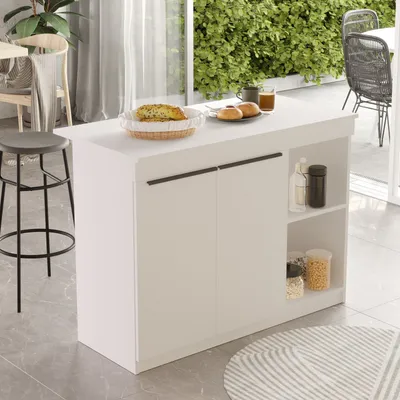 Produktbild von Skye Decor, OR2-W, Küchentisch, Weiß, 100 % MELAMINBESCHICHTETE SPANPLATTEN, 120 x 60 x 88,2 cm