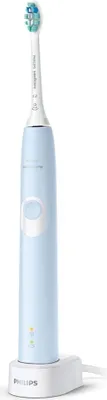 Zdjęcie produktu dla Philips Sonicare ProtectiveClean 4300 Szczoteczka do zębów HX6803/04 Dla dorosłych, Akumulator, Technologia soniczna, Czas pracy 2 tygodnie min, Tryby szczotkowania 2, Jasnoniebieski