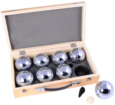 Immagine prodotto di Engelhart Longfield Games Jeu De Boule 8 palline - In scatola di legno