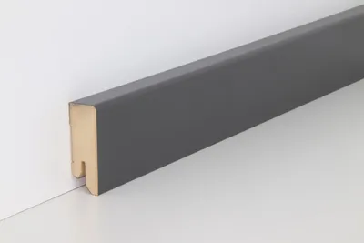 Produktbild von B.S. Bauprogramm Clip-Sockelleiste 250 cm 50 x 18 mm Endelantrazit