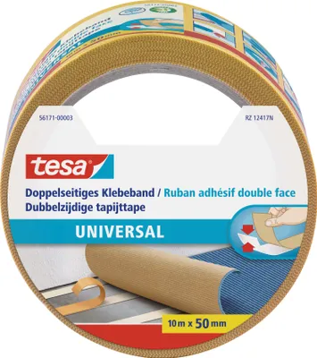 Zdjęcie produktu dla tesa doppelseitiges Klebeband universal 10m 50mm