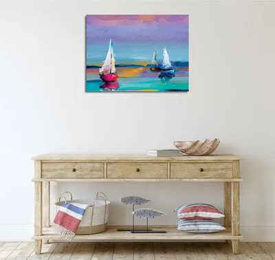 Image de Wallity, DC429- GWN1242, Coloré, tableaux sur toile, 30 x 40 cm, 60% coton / 40% polyester