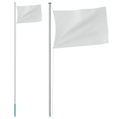 Produktbild von vidaXL Fahnenmast Teilbar Silbern 6,08 m Aluminium