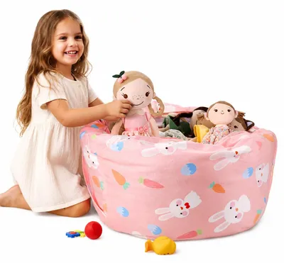 Sitzsack-Aufbewahrungshülle, 200 l, XXL, Hase, Polyester