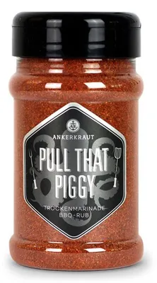Zdjęcie produktu dla Ankerkraut Pull that Piggy, Przyprawy w proszku, Smoked jalapeno, Liść laurowy, Czarny pieprz, Seler, Kmin rzymski, Czosnek, Cebula, Oregano,..., 100 g, 1 szt.