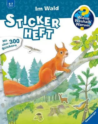 Immagine prodotto di Wieso? Weshalb? Warum? Stickerheft: Im Wald