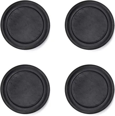 Productafbeelding van Trillingsdempers voor Wasmachine - Antislip Rubber Voetjes Zwart 4 Stuks