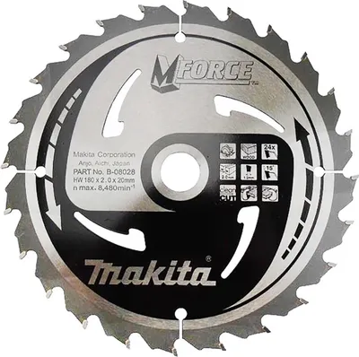 Produktbild von Makita Kreissägeblatt, MFORCE 180 x 20 mm - 24 Zähne