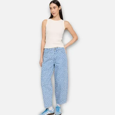 Produktbild von MAZINE Denim Hose mit Barrel Leg, Farbe light blue, Größe L