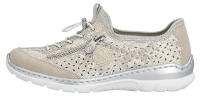 Produktbild von Rieker Damenschuhe Halbschuhe Slipper Silber Freizeit