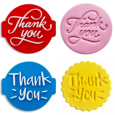 Prägestempel "Danke" für Fondant, Cupcakes, Kekse, 6 cm