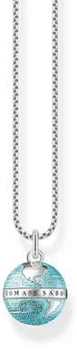 Produktbild von Thomas Sabo SCKE150240 Kette Anhänger Weltkugel Sterling-Silber 42,0 cm
