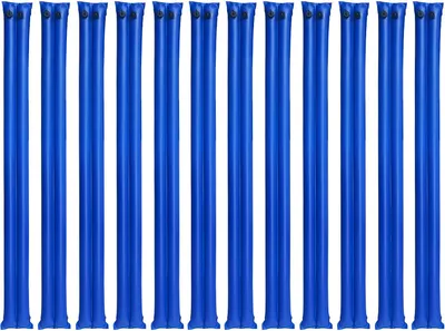 Immagine prodotto di SucceBuy sacchi zavorrati per piscina, set di 12, 300 cm ciascuno, sacchi zavorrati in PVC da 0,4 mm di spessore con tappo a vite a prova di perdite, sacchi d'acqua per fissare le coperture delle piscine in inverno, blu