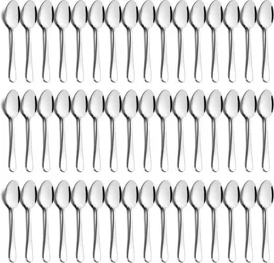 Produktbild von Kaffeelöffel Set 48 Stück - Runde Handgriffe