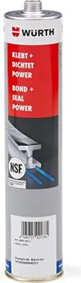 Produktbild von WÜRTH Konstruktionsklebstoff Klebt + Dichtet POWER grau 300ML Alleskleber