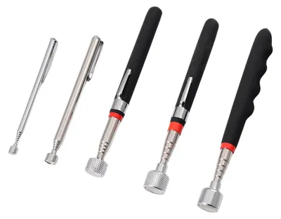 Magnet-Teleskopstangen-Set, 5 Stück, 1,5–20 lb, Edelstahl