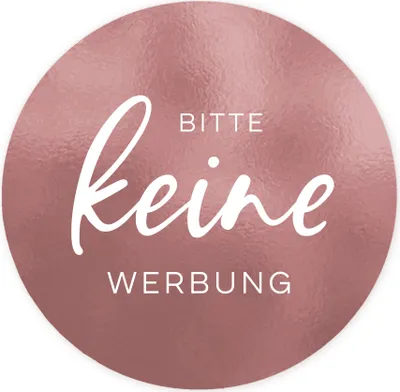 Produktbild von 2 Briefkasten Aufkleber KEINE WERBUNG | 6cm ⌀ UV beständig Wetterfest NORDEULE