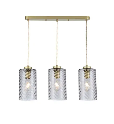 Immagine prodotto di Rabalux 5229 Lampada a sospensione 3 spot Sheila, E27, oro-nero-grigio, rotonda, moderna, ø150mm