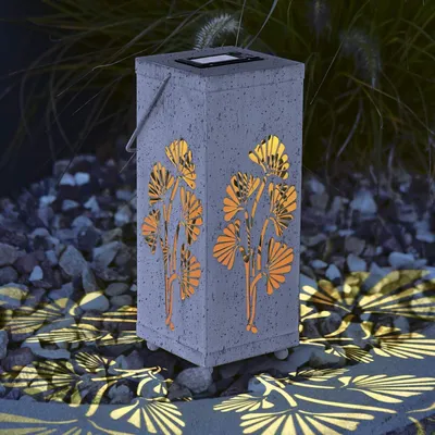 Produktbild von LED Solar Laterne Garten Tischleuchte Dekolicht Lampe Außen Beleuchtung
