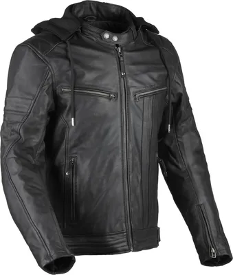 Produktbild von DIFI Detroit 3 Motorrad Lederjacke, schwarz, 52