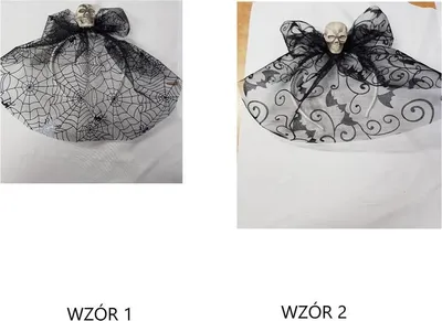 Zdjęcie produktu dla Opaska Z Woalką I Czaszką Halloween Czary