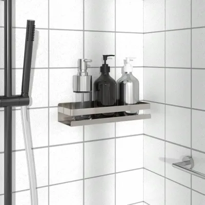 Obrázek produktu pro Sprchová vanička 30x10x6 cm Kartáčovaná nerezová ocel 304