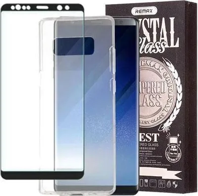 Produktbild von Remax Crystal (3D) Panzergla Glas 360° Protection + Silikonhülle für Samsung Galaxy Note 8 N950