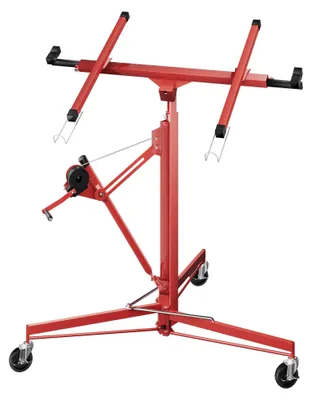 Plattenlift XXL, bis 68 kg, verstellbare Arme bis 290 cm, rot