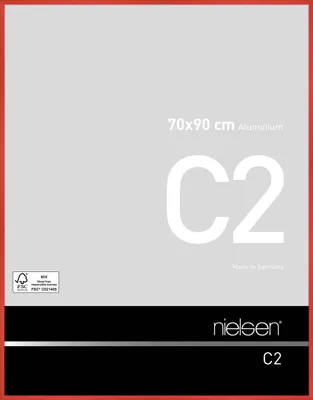 Produktbild von nielsen Aluminium Bilderrahmen C2, 70x90 cm, Tornado Rot