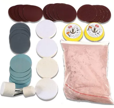 Produktbild von Solidchoice – 34-teiliges Glaspolierset mit Ceroxid und Polierpads