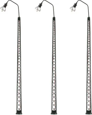Image de Faller 180117 Lampe LED en arc de mât à grille, blanc chaud, 3 pièces Époque