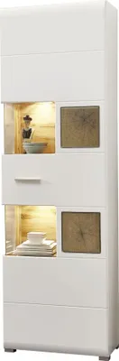 Produktbild von Vitrine Standvitrine Vitrinenschrank Holzvitrine Glasvitrine Schrank "Kathlin I"