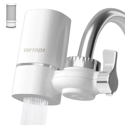 Productafbeelding van NSF-gecertificeerd waterfilter vermindert lood en chloor, 5-traps filtratie, wit, 1 filter
