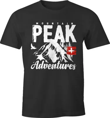 Produktbild von Wander Herren T-Shirt Mountain Adventures Moonworks® anthrazit XL