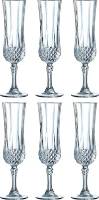 Produktbild von Cristal d'Arques 23223 Longchamp ECLAT Sektkelch 140 ml, Glas, klar (6er Pack)