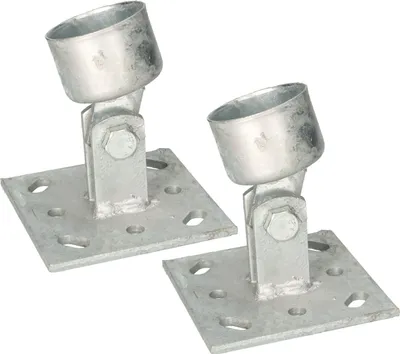 Produktbild von KOTARBAU® Pfostenträger ø 48mm mit beweglichem Oberteil zum Aufschrauben